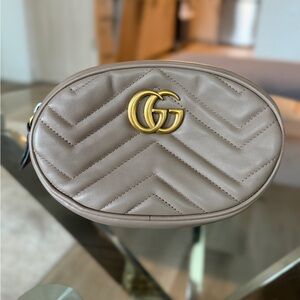 Gucci GG Marmont Belt Bag in Beige Original